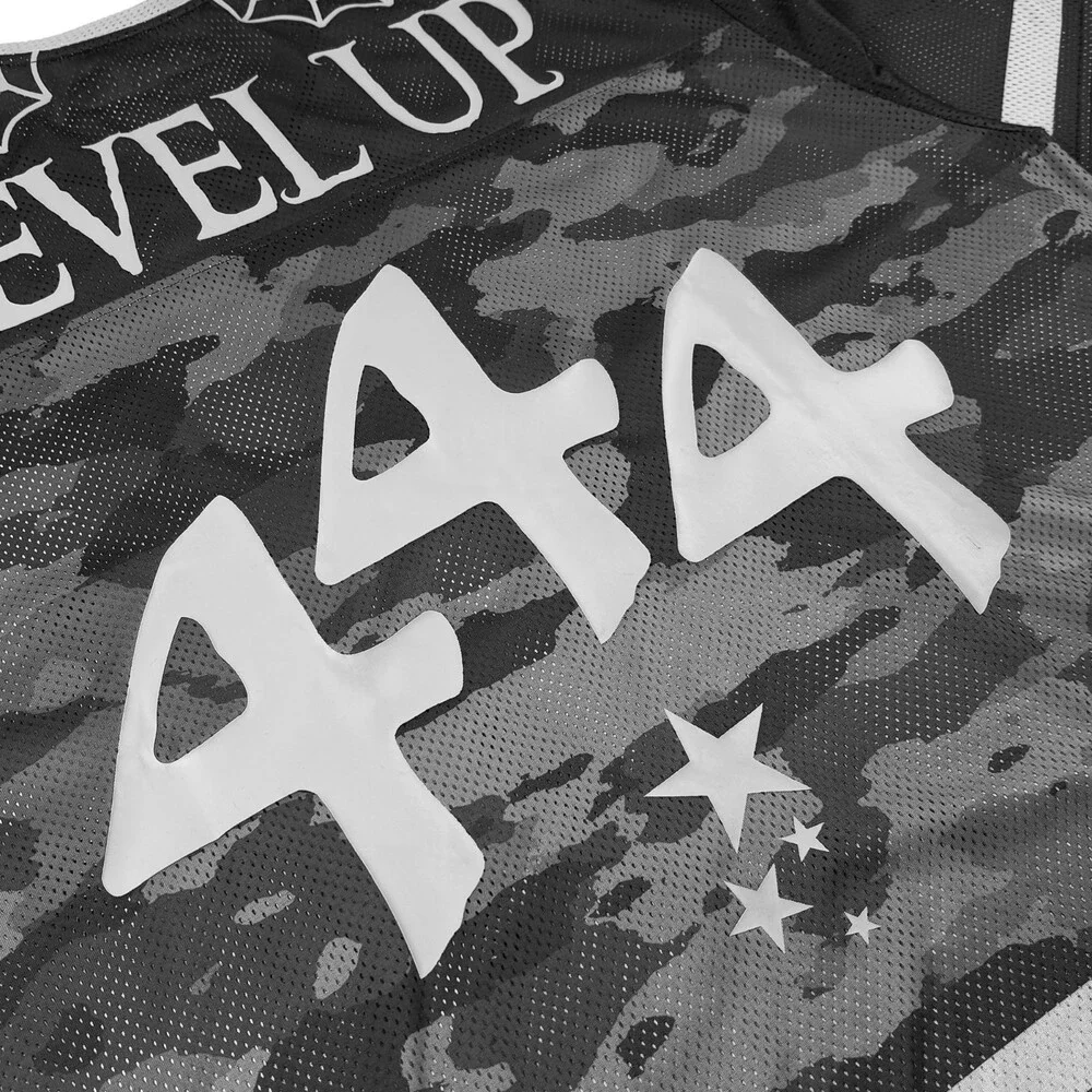 Level Up - Mesh Camo Football Jersey Size S Small rave EDM 444authentic